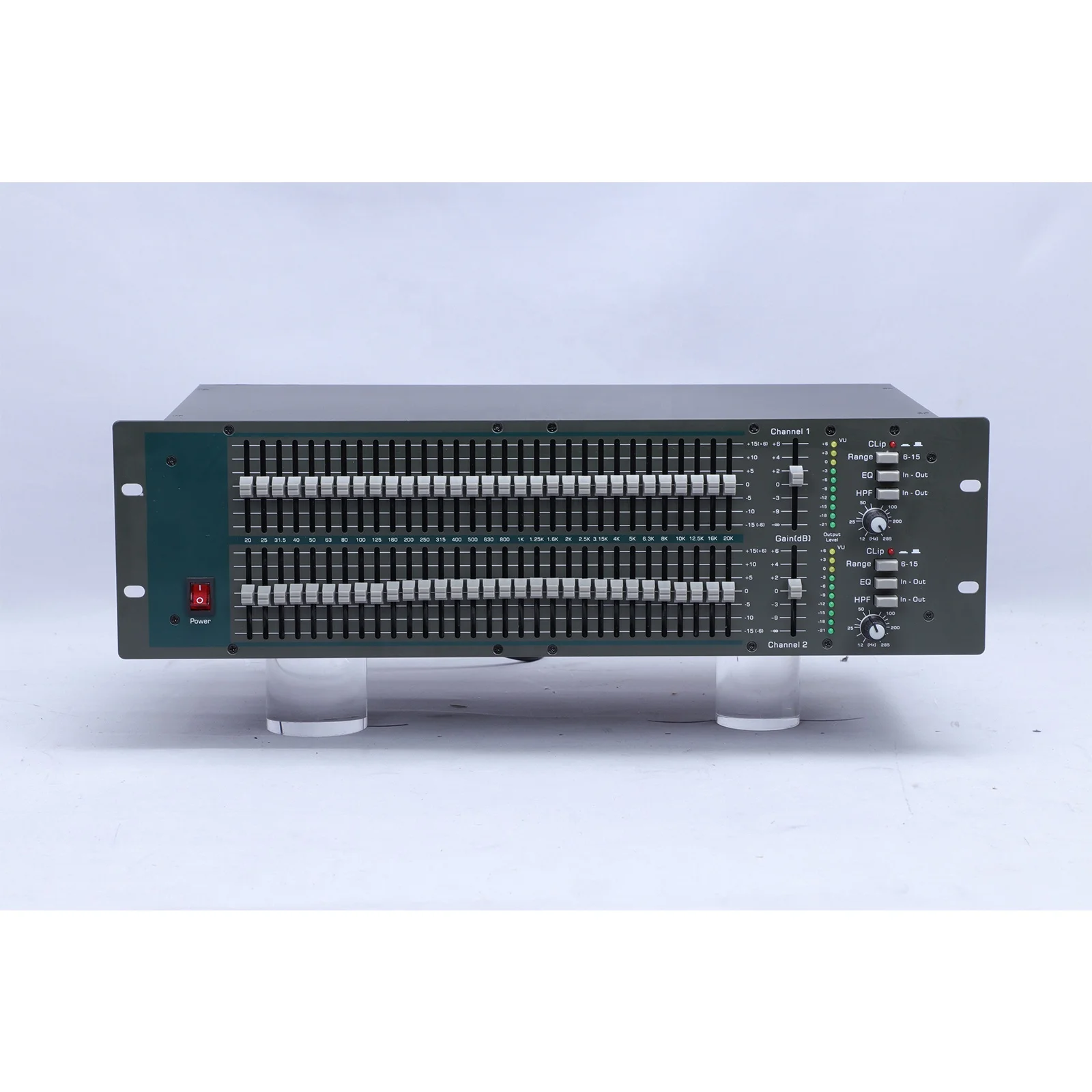 

GQX3102 Professional DJ System 31 Bands Graphic Equalizer Feedback Locating System Stage Home Karaoke