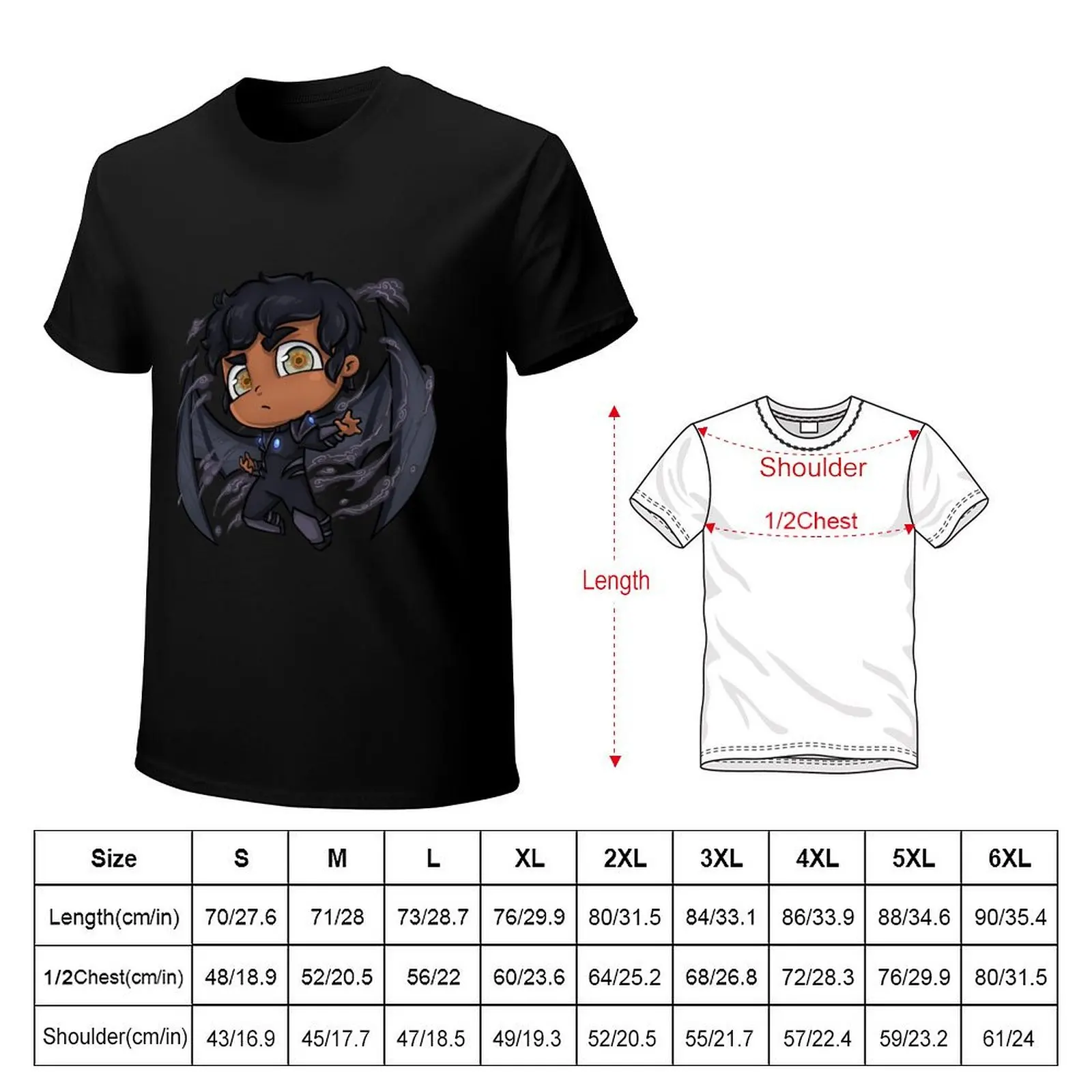 Azriel Chibi T-Shirt Casual Trendy Streetwear Tee Shirt