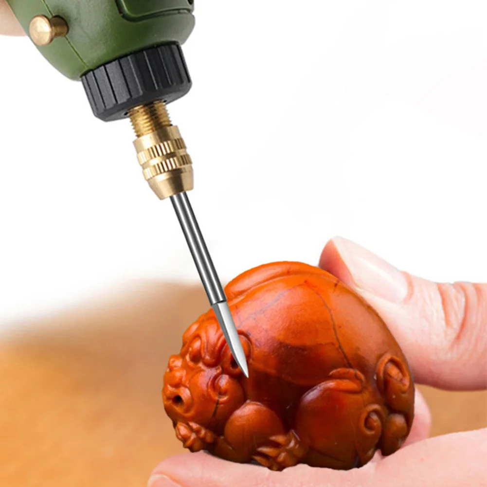 Set Mata Bor Ukir 5/6 Buah, Shank 3mm Untuk Mesin Gerinda Rotary, Alat Ukir Kayu Furnitur, Kerajinan Tangan DIY