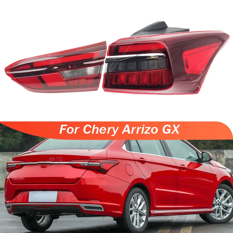 For Chery Arrizo GX Rear Taillight Reverse Warning Light Rear Bumper Fog Lights Tail Light Tail Lamp Car Accessories