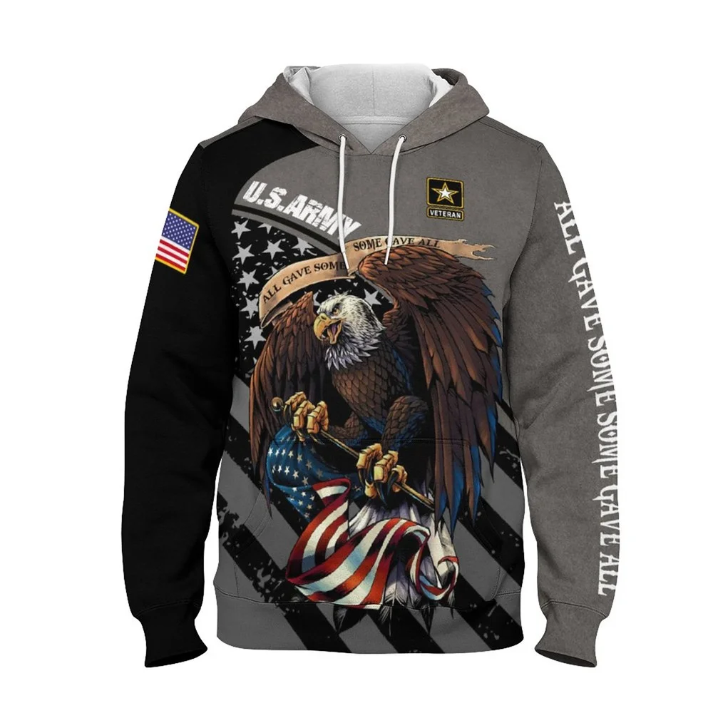 Jumeast 3D Veteran Military Printed Hoodies For Men US 911 Army Soldier Hoody Eagle Marine Coats Academia Aesthetic Clothes