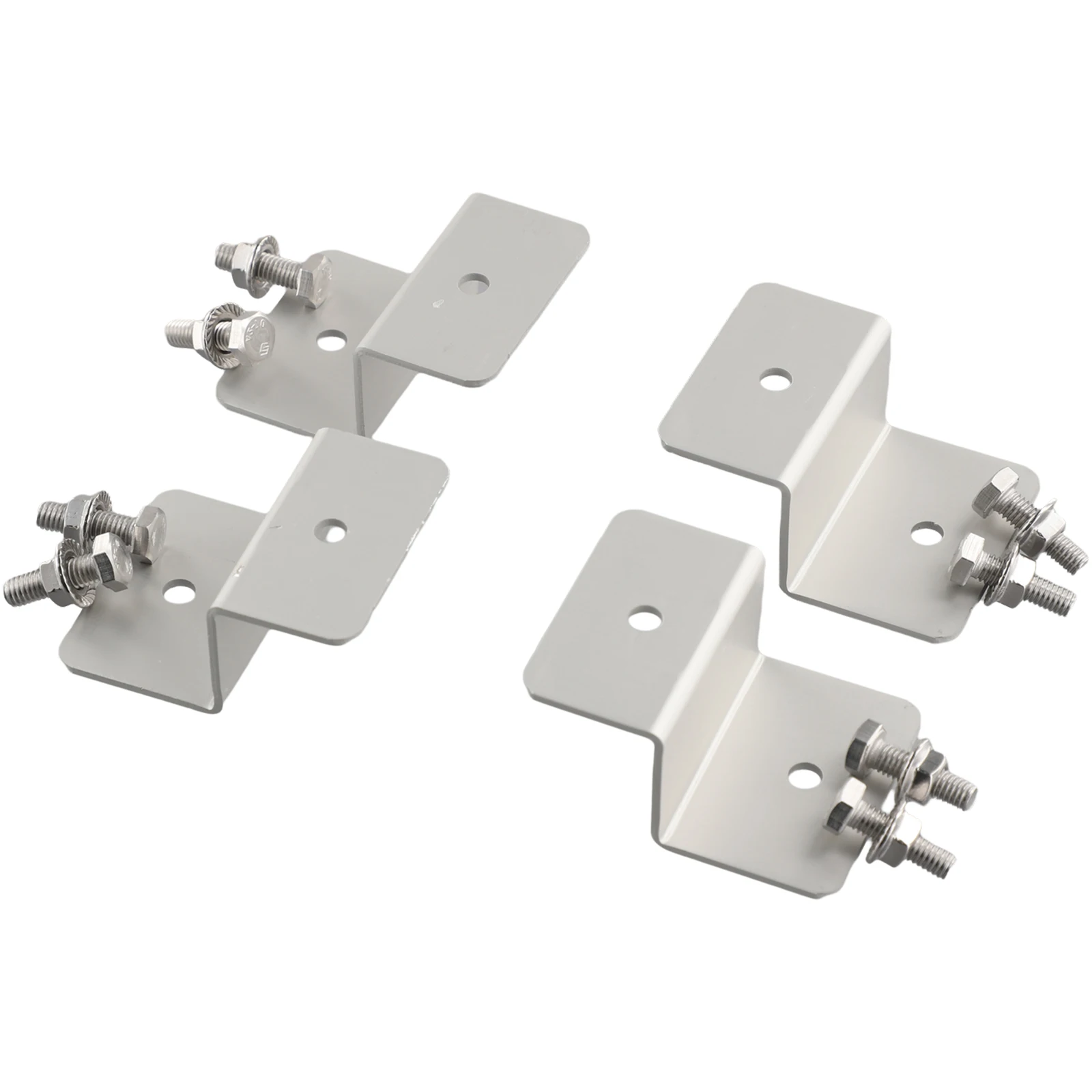 

4pcs Z Style Panel Mounts Solar Energy Battery Panel Mounting Brackets Solar Power Accessories Home Improvement Big Deal
