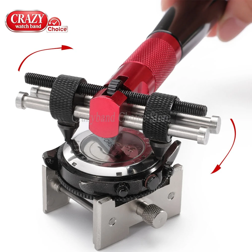 3 in 1 Watch Case Movement Holder Watchmaker Clamp 4040 & 4039 Metals Adjustable Opener Remover Repair Tools Watches Accessories