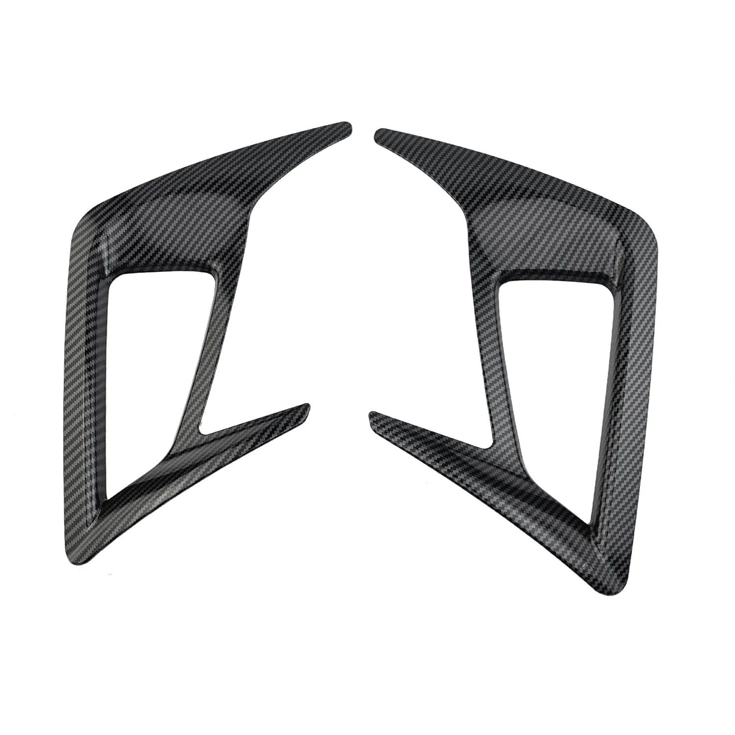 

2Pcs Carbon Fiber Rear Fog Light Lamp Frame Cover Trim for Ford Focus Hatchback MK4