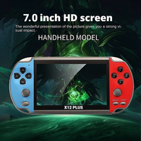 X12 PLUS Handheld Game 7.0 Inch HD Large 16G Screen Classic Game Retro Console Built-in Free Games Handheld MP5 Video Game