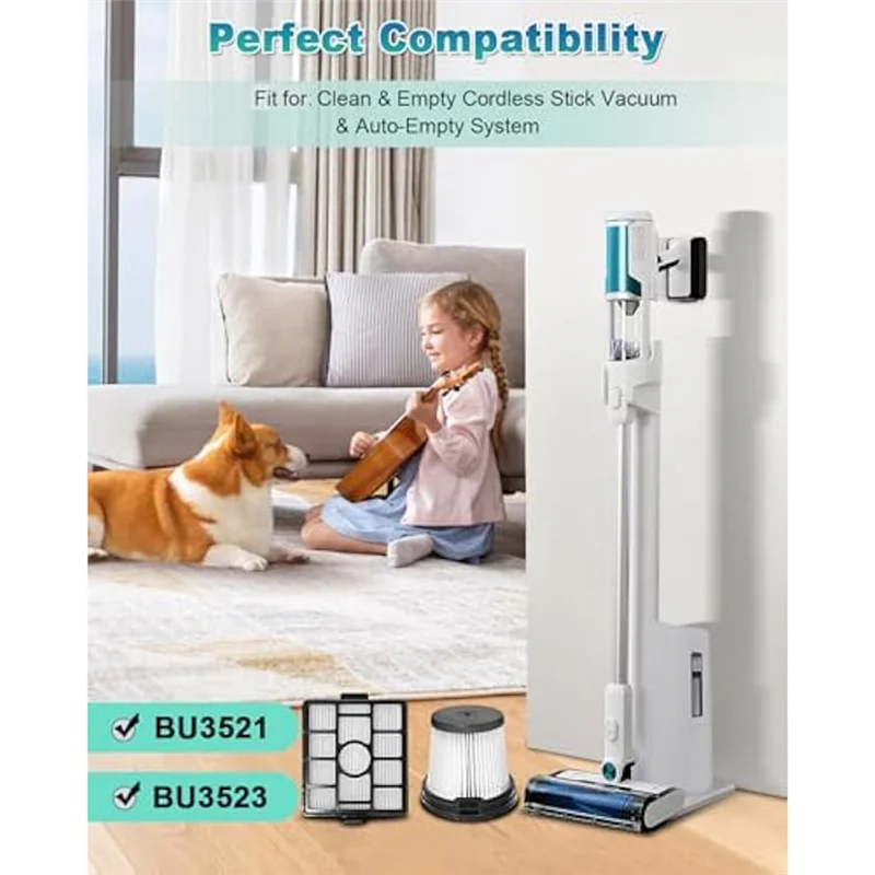 استبدال فلتر KEOL-HEPA لـ Shark BU3523 عصا لاسلكية خفيفة الوزن ونظيفة وعصا لاسلكية نظيفة ومفرغة BU3521