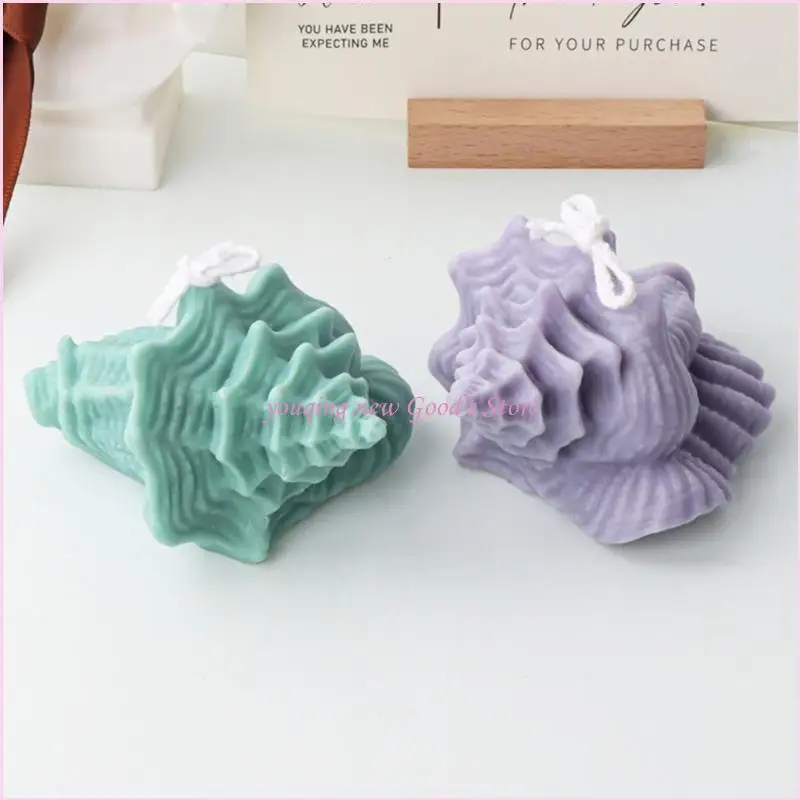 

57QA силиконовая форма в форме раковины для DIY, форма для украшения свечей, инструмент для рукоделия