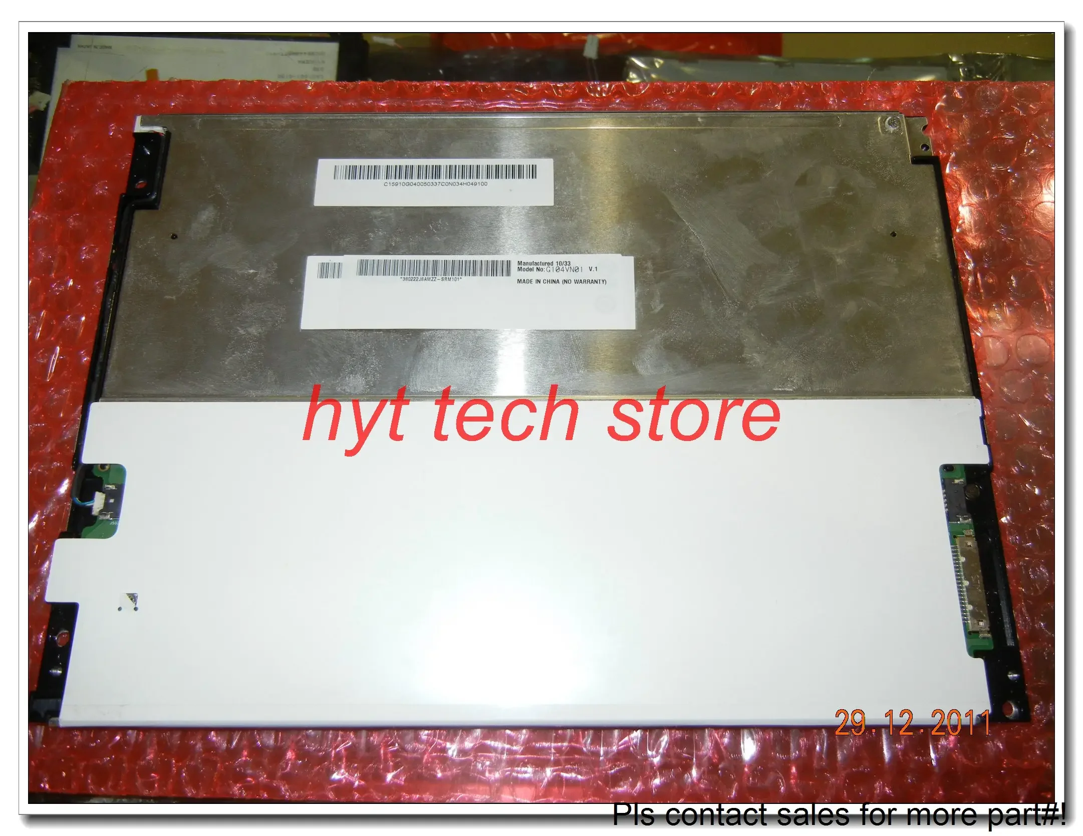 10.4 INCH LCD PANEL G104VN01 V1；G104VN01 V.1； G104VN01 V0； G104VN01 V.0；  100% Tested before shipment