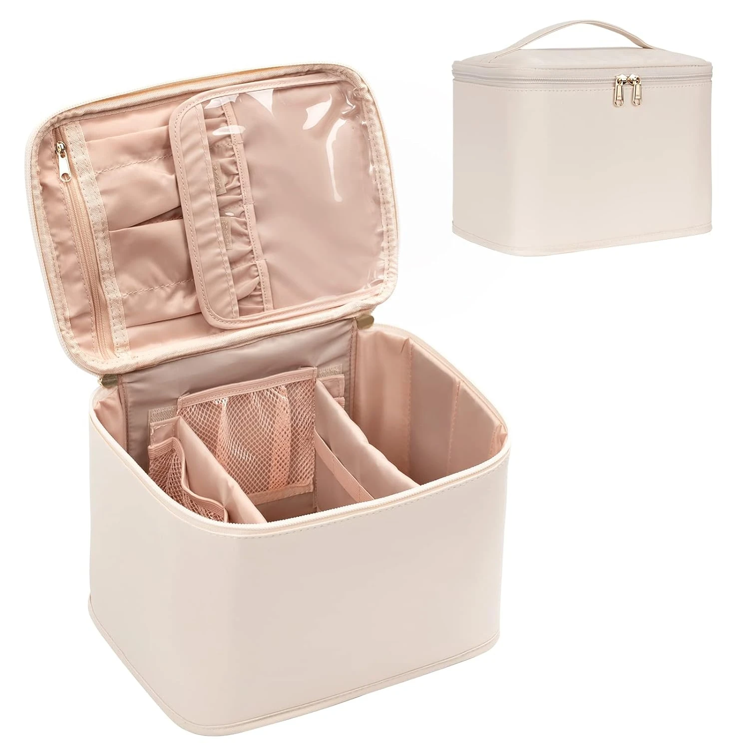 Elevate your daily beauty routine with this stylish, chic, and practical makeup bag organizer. The versatile He-go cosmetic stor