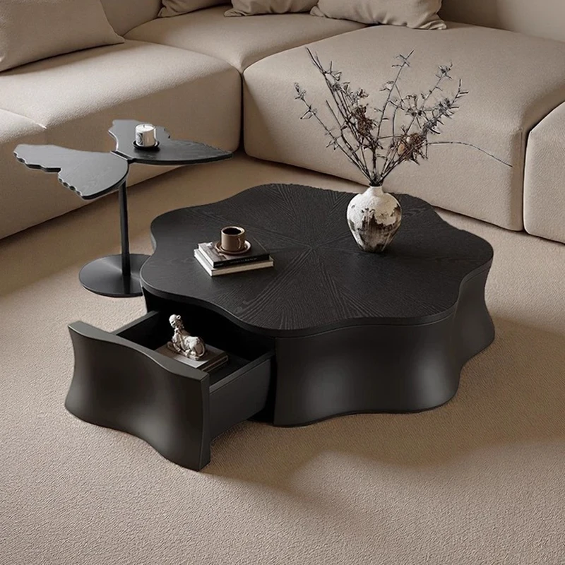 

Modern Designer Coffee Table Unique Minimalist Aesthetic Antique Side Table Computer Center Clear Mesa Auxiliar Home Furniture