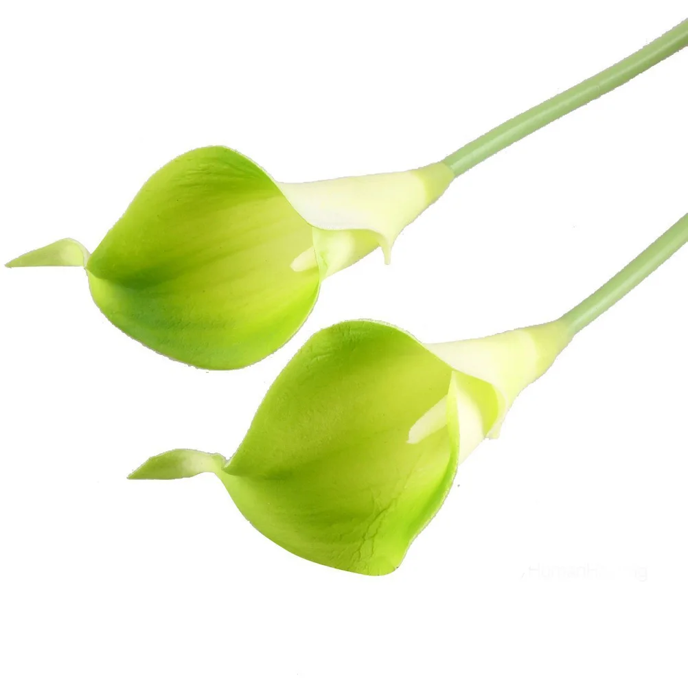 

10Pcs Lifelike Artificial Calla Lily Flower Bouquets Bridal Wedding Decoration Green PU 35cm Artificial Calla Lily Flowers