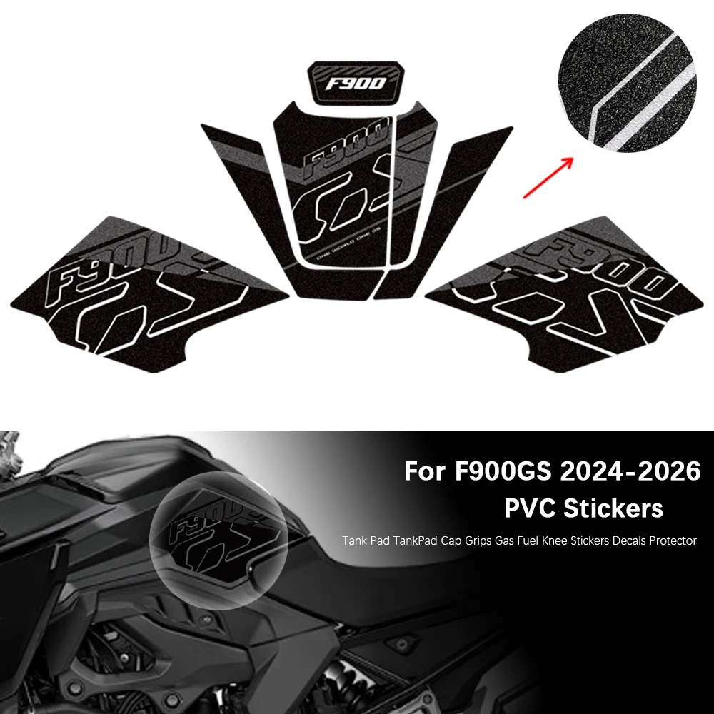 

Motorcycle For F900GS F900 GS Accessories Tank Pad TankPad Cap Grips Gas Fuel Knee Stickers Decals Protector F 900 2024-2026