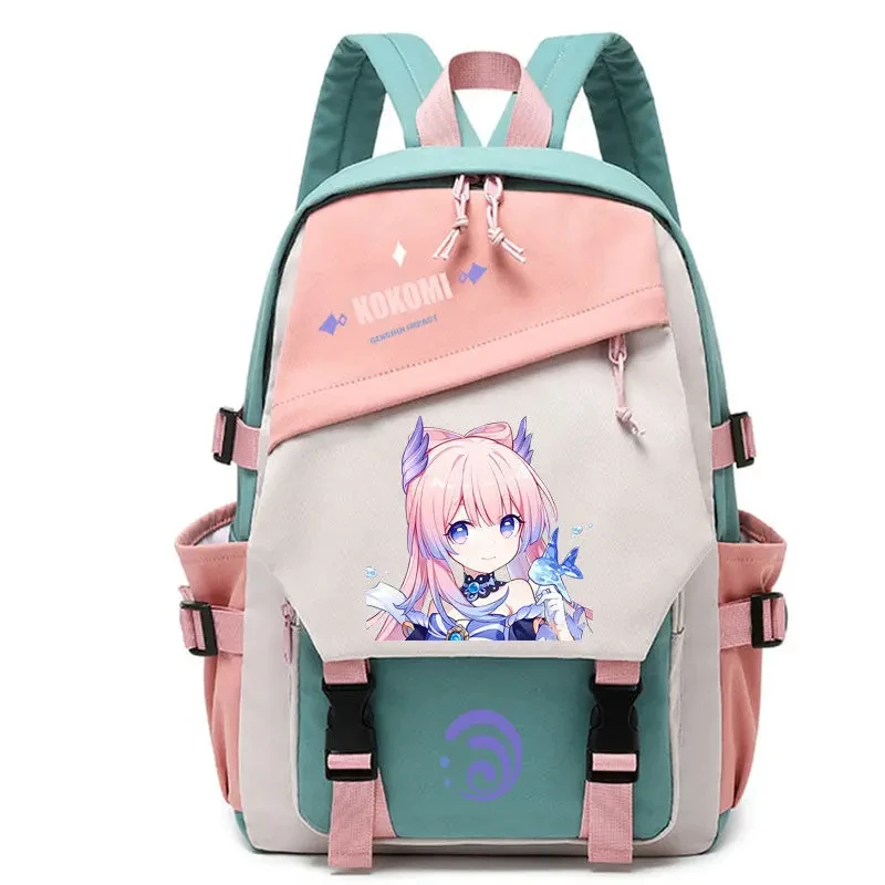 Xiao Genshin Impact Anime Cosplay Students School Bag Backpack Beelzebul Ayaka Bookbag Travel Rucksack Outdoor Boys Girls Gifts