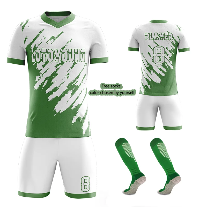 

Высококачественная сублимационная цифровая печать, спортивная одежда, футбольный трикотаж с v-образным вырезом, индивидуальное название команды, вратарь, зеленая футбольная форма