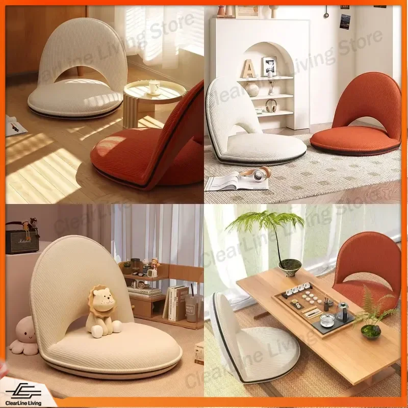 Lazy Sofa Tatami Bay Window Single Balcony Back Chair Bedroom Bed Living Room Back Folding Chair