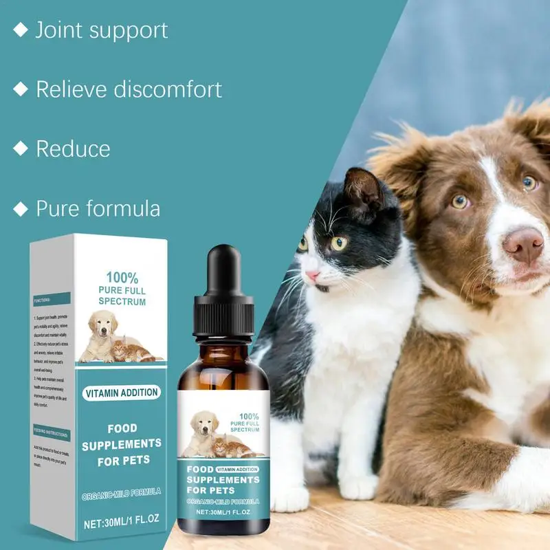 Dog Nutritional Supplement Pet Body Care Nutrition 30ml Nutrition Supplement For Dogs And Cats Efficient Food Supplement For Pet