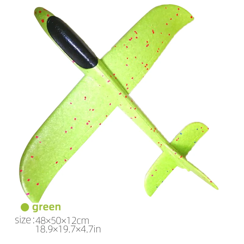 50CM Big Foam Plane Glider Hand Throw Airplane Light Inertial EPP Bubble Planes Outdoor Launch Toys for Children Boys Gift