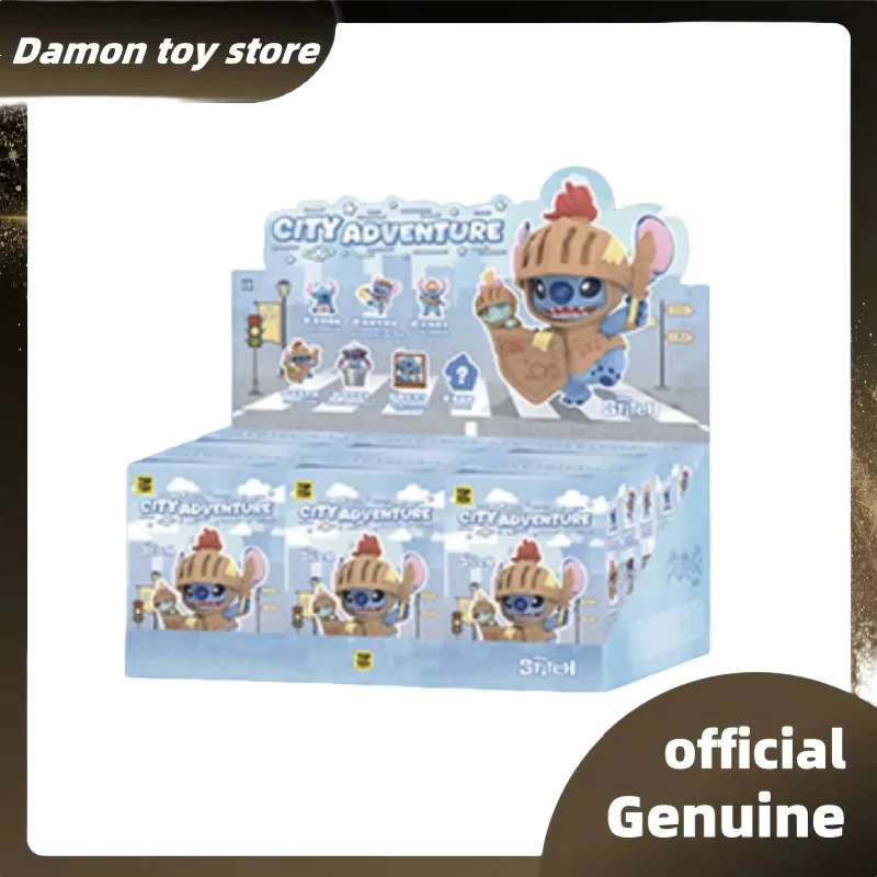 Genuine Stitch City Adventure Series Blind Box Lovely Stitch Anime Dolls Trendy Toys Collectibel Figurine Mystery Box As Gifts