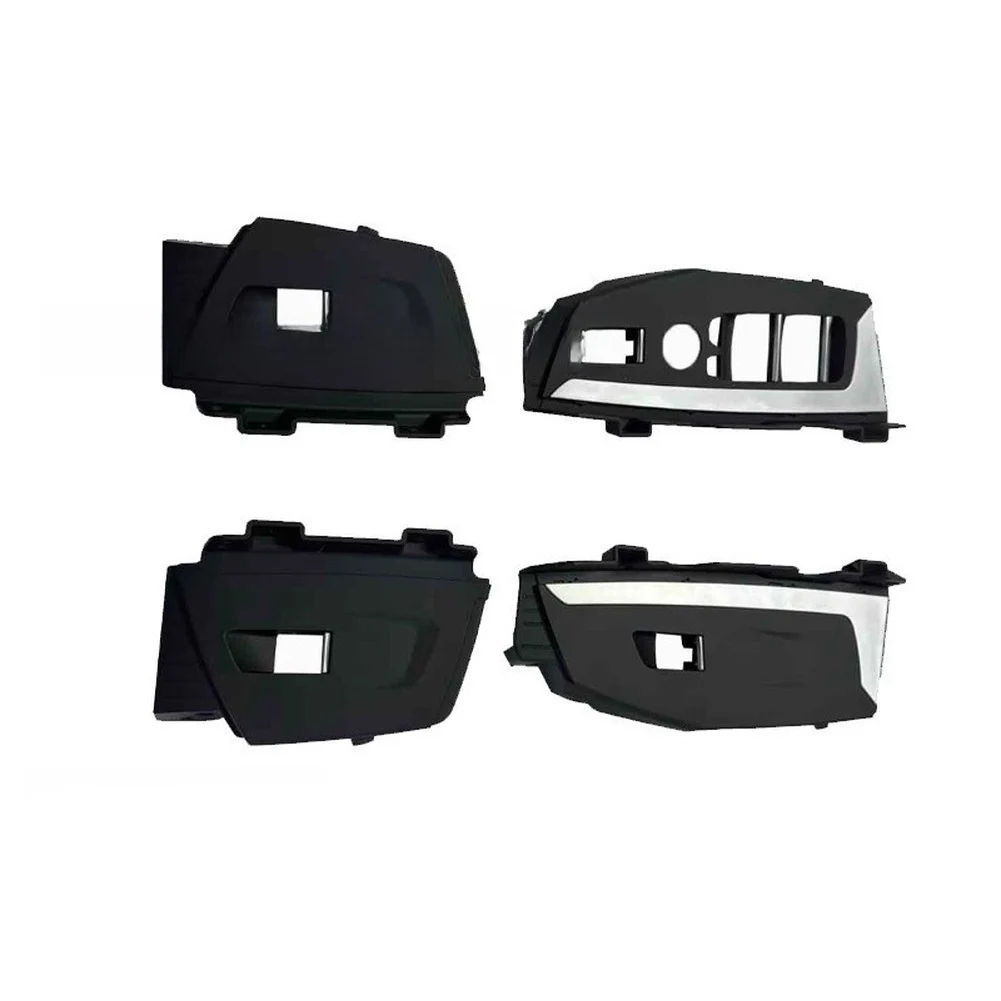 

Power Glass Switch Trim Frame Automotive Interior Sticker Black Glass Lift Button Frame Direct Replacement Part