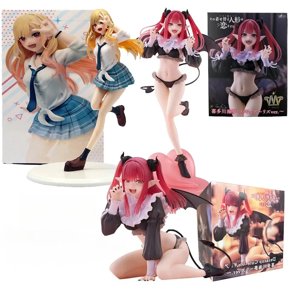 

29cm Anime Figure My Dress-Up Darling T-Most Kitagawa Marin PVC Model Cos Beautiful Devil Liz Desktop Cute Model Toys Decor Gift