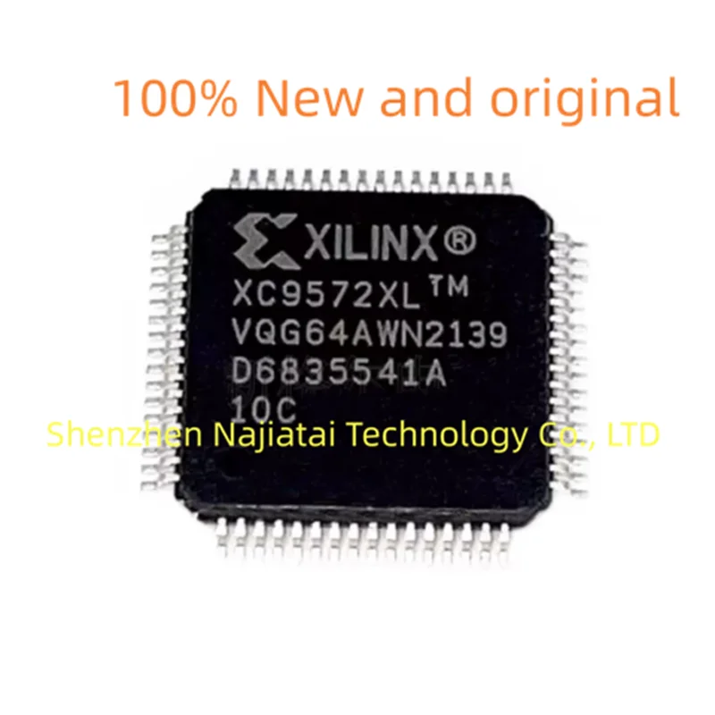 5 buah/lot 100% XC9572XL-10VQG64C asli baru Chip Chip Chip IC QFP64