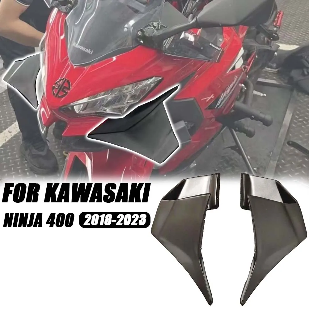 

for Kawasaki Ninja 400 Ninja400 2018 2019 2020 2021 2022 2023 Motorcycle Aero Winglet Wind Wing Fairing Windshield Spoiler Red