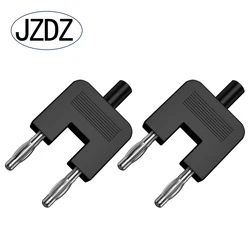 JZDZ 2PCS 4MM Banana Plug Short Circuit Double Adapter Double Row One Female Divides Two Males Spacing 19MM J.20007