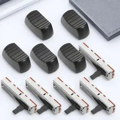 

5 set 35Mm Fader Potentiometer For Mixing Consoles Audio Control Slider Knob Replacement Black Mixer Accessories Dimmer Switch