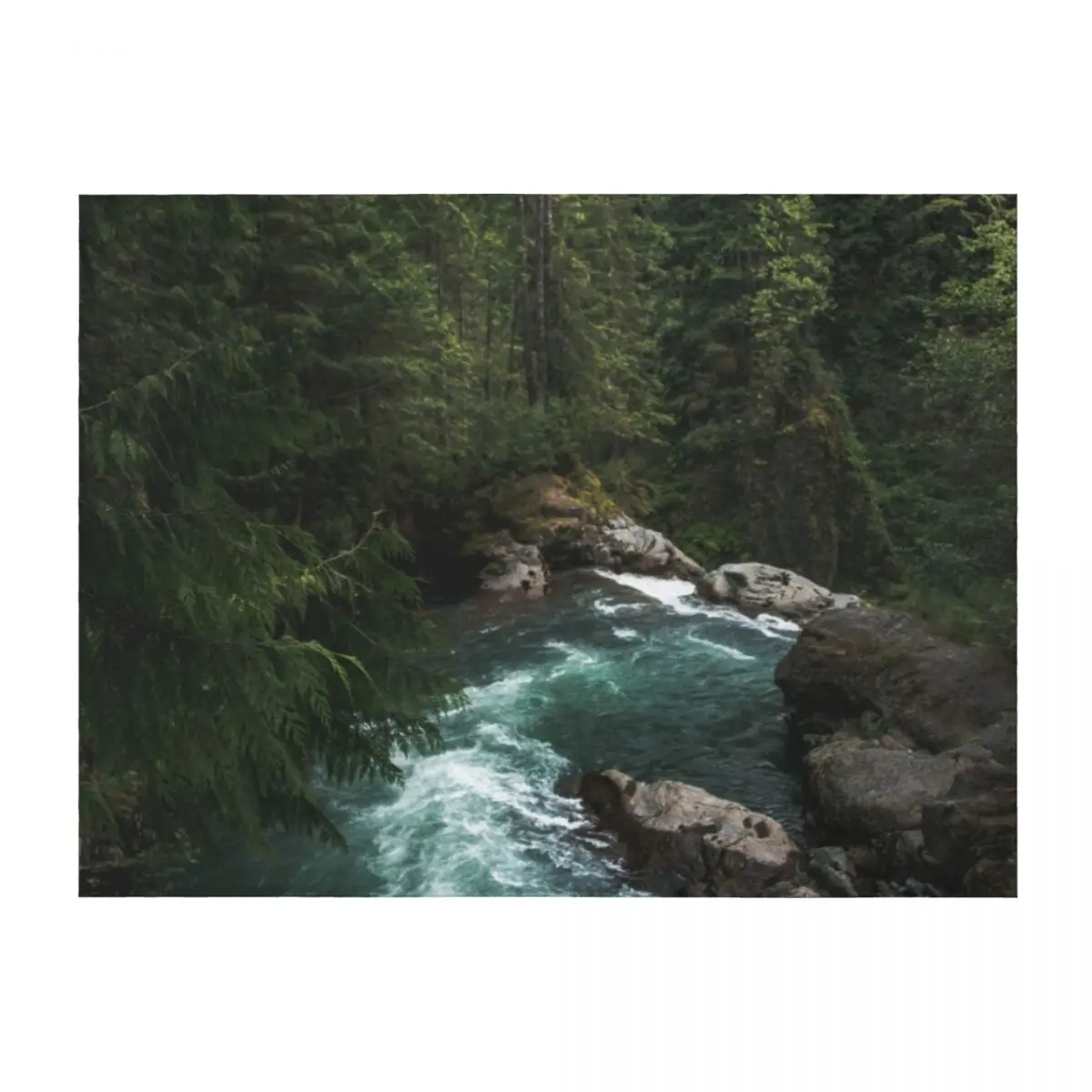 

The Lost River - Pacific Northwest Adventures Throw Blanket funny gift Kid'S Quilt Blankets For Sofas Blankets