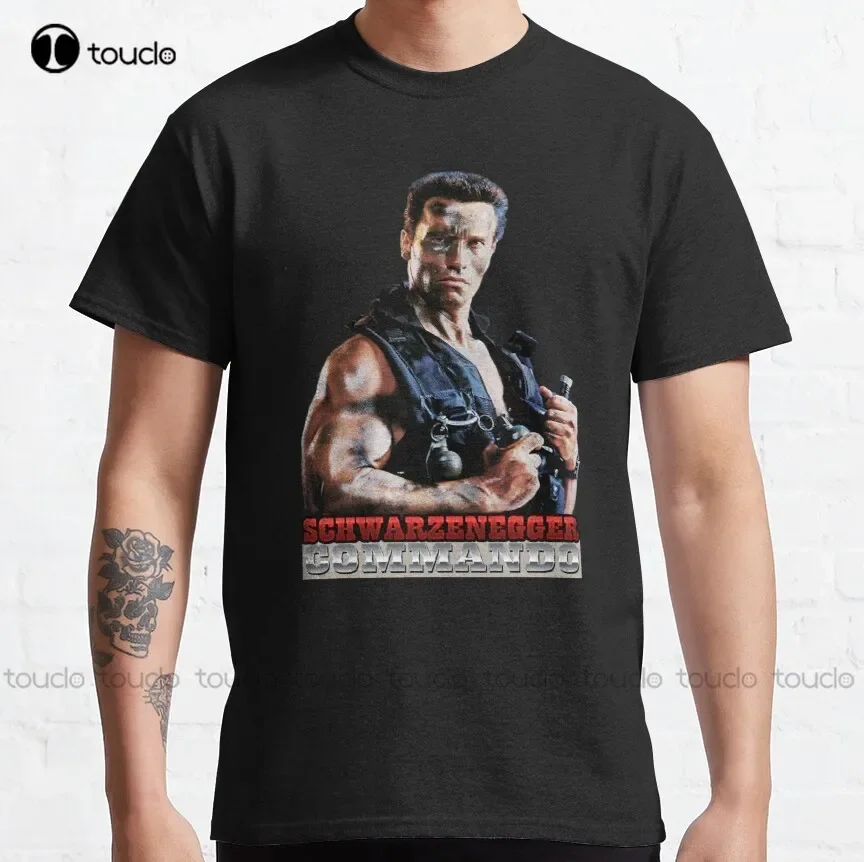 Arnold Schwarzenegger Commando Classic T-Shirt t-shirt dress Custom aldult Teen unisex digital printing xs-5xl All seasons
