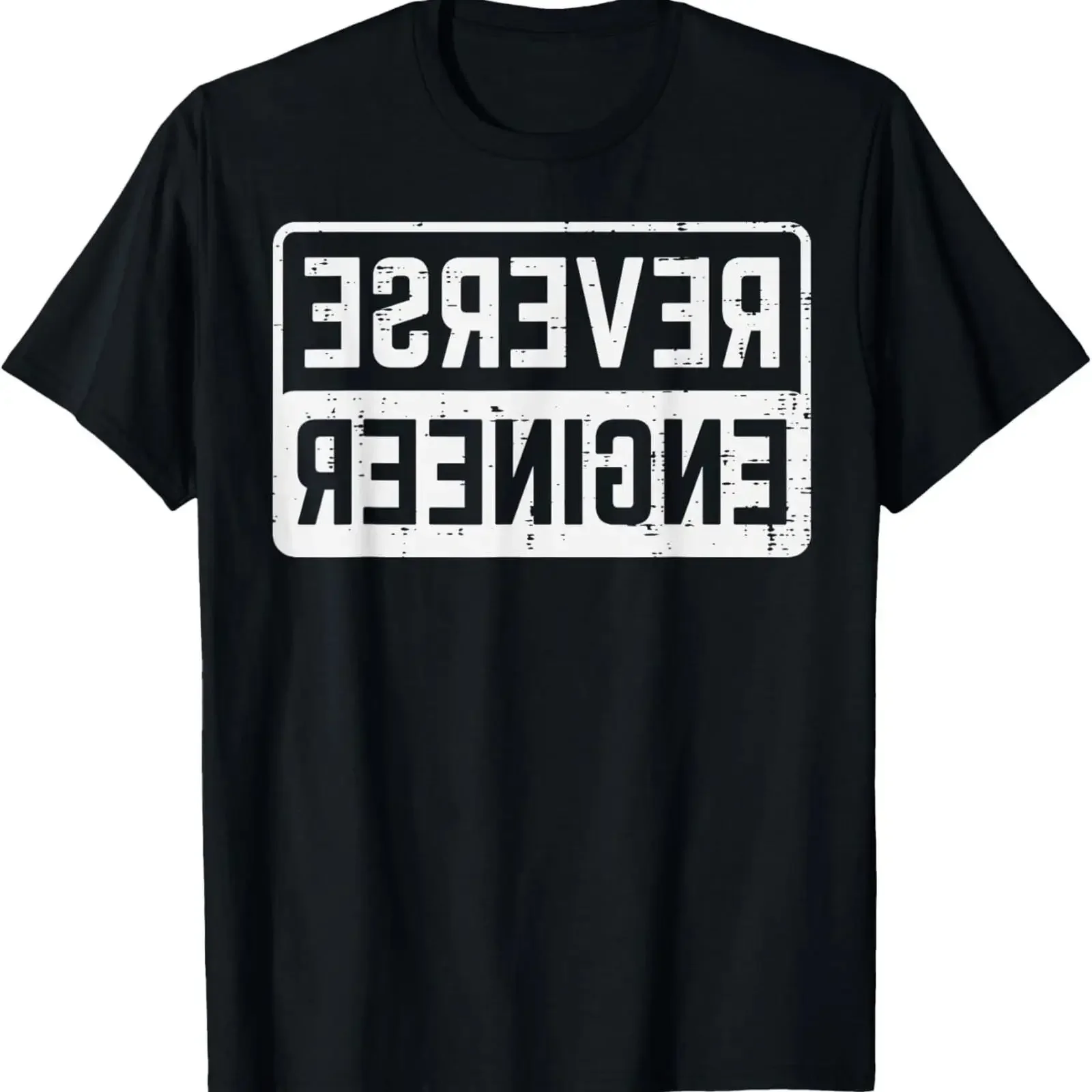 Programmer Reverse Engineer IT Developer Coding T Shirt vintage Washed Casual Comfortable Slightly Versatile Stretched fashion