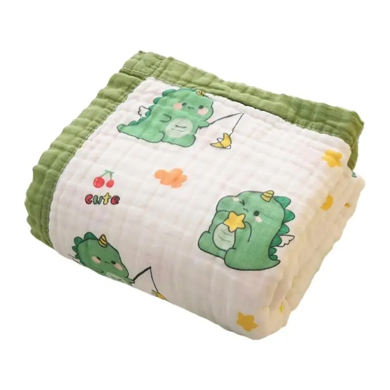 U13F 110x11 0cm/120x150cm Cobertor para bebê algodão, envoltório confortável, toalha banho, colcha macia e respirável para
