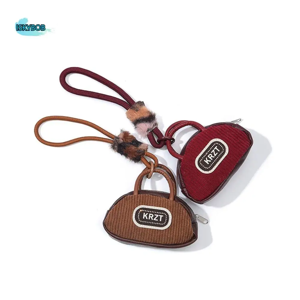 

Trendy Backpack Hanging Leopard Bag Keyhain Multifunctional Anti Loss Mini Coin Bag Sturdy Durable Phone Ring Pendant Unisex
