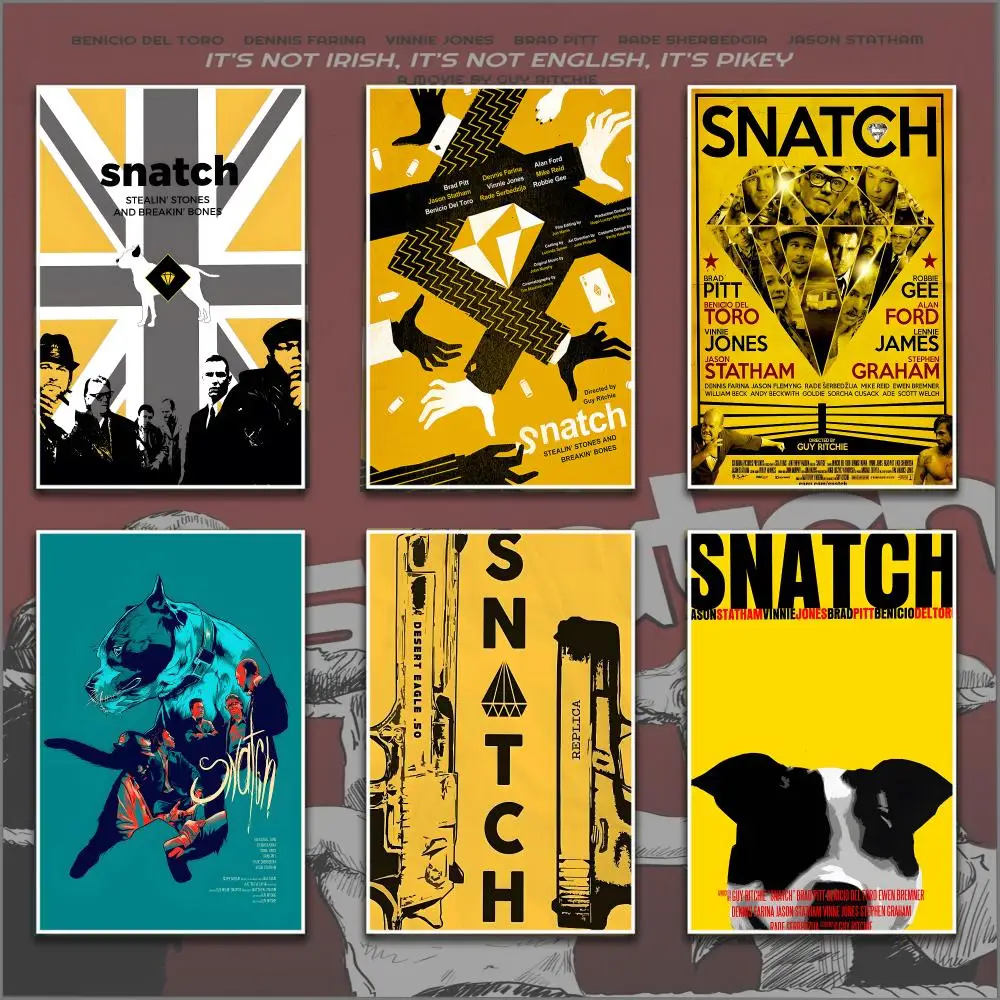 Movie S-Snatch Creative Wall Decal Portrait Wall Print High Resolution Poster Poster