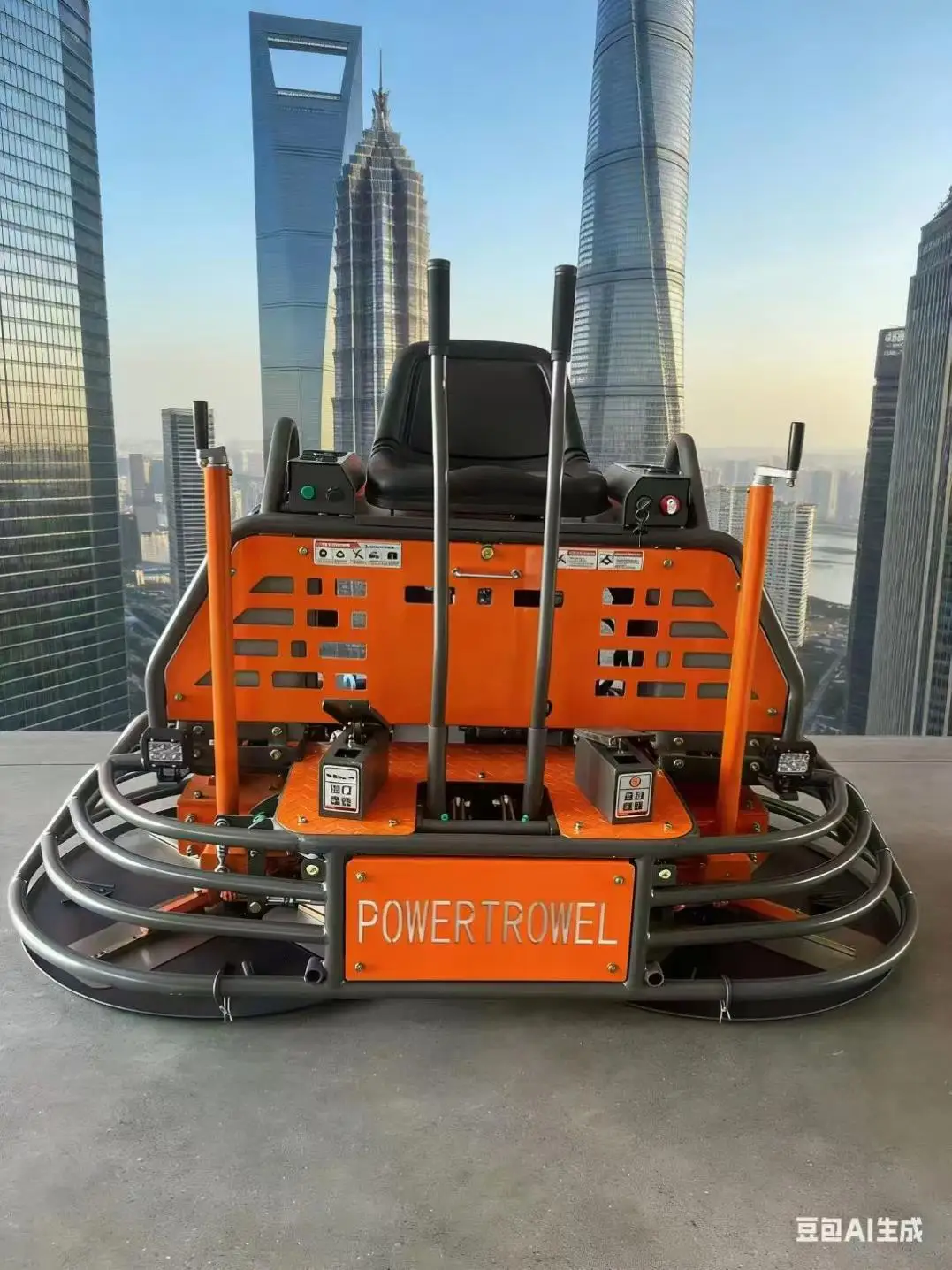13HP Ride-On Concrete Power Trowel, High Efficiency Floor Finishing Machine