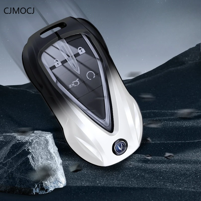 Premium Zinc Alloy Key Cover Case for Changan CS75 Plus/CS55/CS35/Eado/Oshan X5/X7/UNIT - Protective Key Fob Shell Keychain