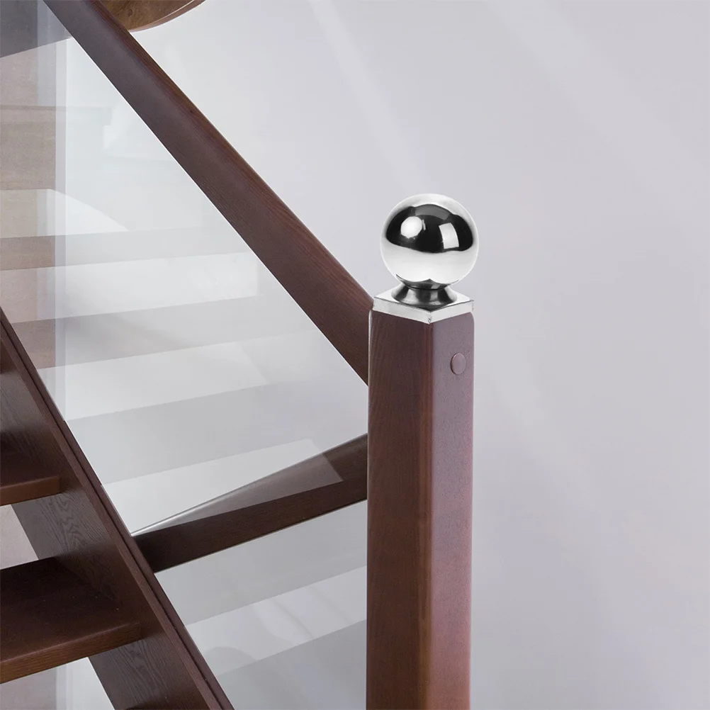 

Stainless Steel Ball 50Mm Silver Flagpole Topper Handrail End Cap For Garden Fence Gate Decoration Railing Finial Pole Ornament