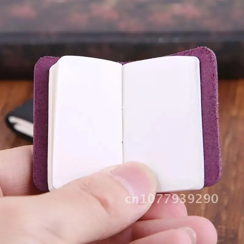 Portable Leather Travel Book Mini Journal Booklet Handmade Cover With Insert Brochure Creative Accessories Writing Gifts For Men