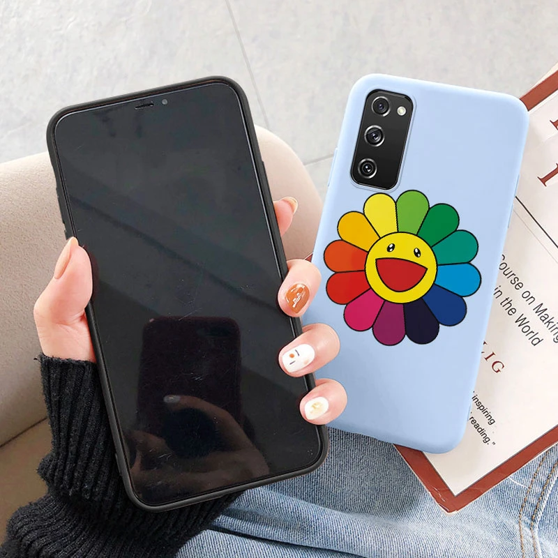 Per Samsung Galaxy A81 A30S A50S A50 A70 S20 Plus FE Ultra Nota 20 Ultra 20 10 Pro 10 Lite 4G Fiori Piante Custodia trasparente per telefono