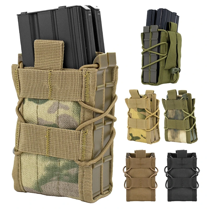 

Tactical rifle magazine, double 5.56mm AK AR M4 AR15 MOLLE magazine, open magazine outdoor hunting and shooting accessories