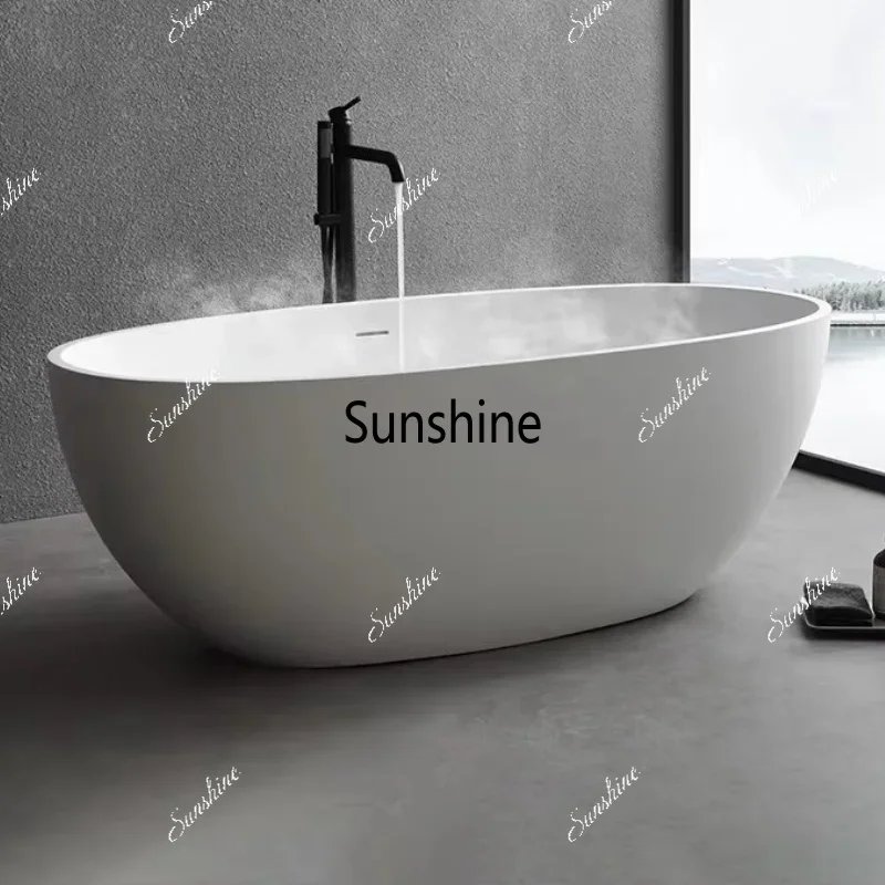 YYModern Hotel Project Factory Sale Solid Surface Bathtub Bathroom Freestanding Bath Tub