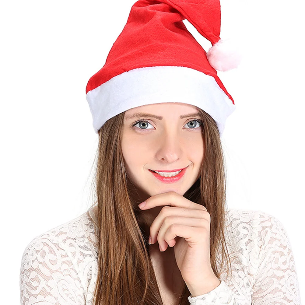 

8pcs Christmas Hats Santa Claus Holiday Event Party Props For Adults Creative Reusable Festive Warm Costume Decoration