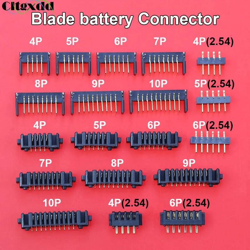 1PCS 4/5/6/7/8/9/10Pin Laptop Battery Connector Pitch 2.0mm 2.54mm Holder Clip Slot Contact Male and Female plug