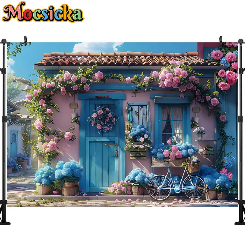 용수철 슬로우 샵 사진 배경, 정원 나무 보드 벽, 고상한 장식, 어린이 초상화, 스튜디오 배너용 배경