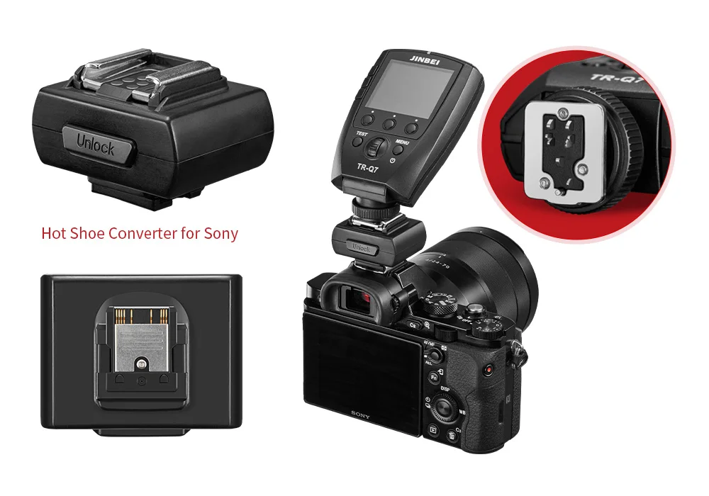 2021 NewJINBEI TR-Q7 TTL 2.4G High-Speed Sync Transmitter Wireless Remote Flash Trigger For Cameras Flash Light