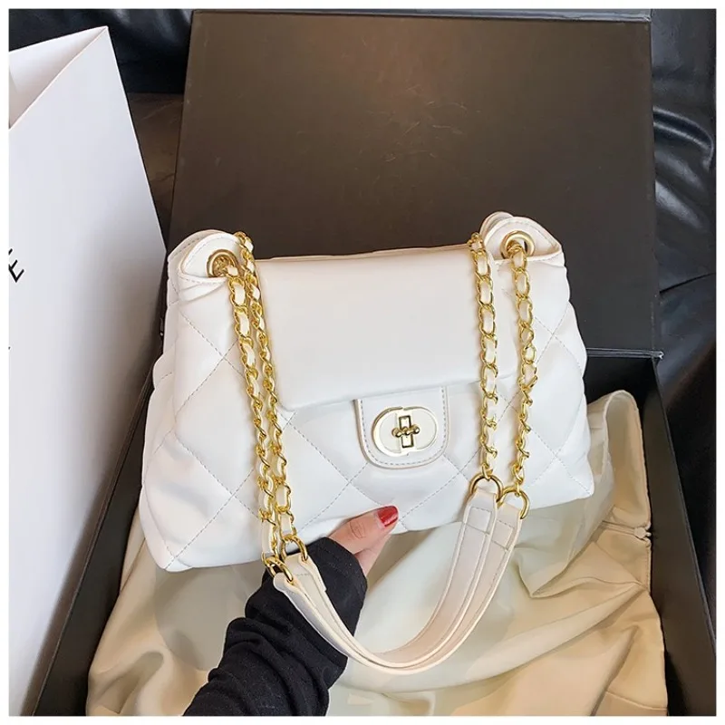 2024New Fashion Handlebags for Women Leisure and Minimalist Crossbody Bag Women Versatile Commuting Underarm Bag Chains Handbag