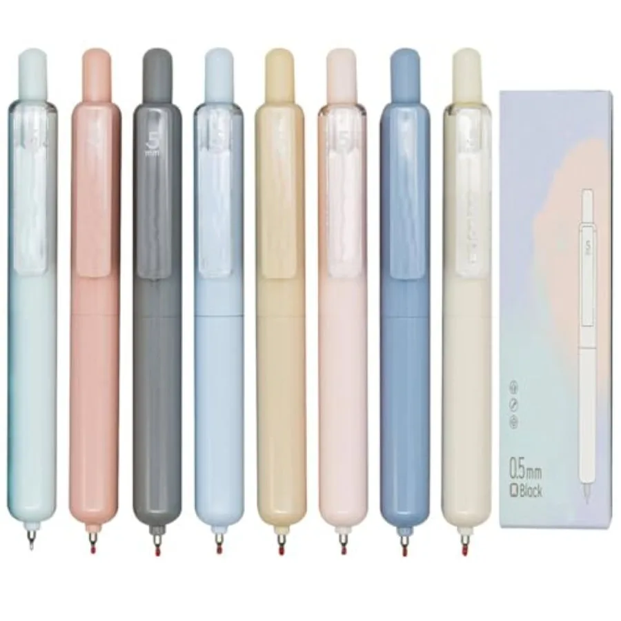 

8 шт. Выдвижные короткие круглые гелевые ручки карманного размера 4,9 дюйма 12,5 см 8 цветов Tremor Parkinson Ручки Гелевая ручка для рук Cramping Short F