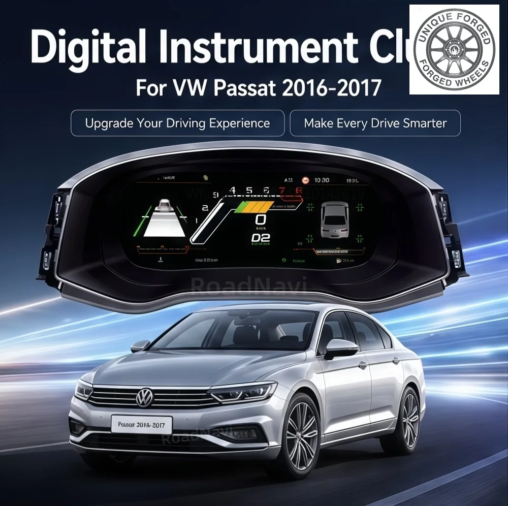 

26style BC RoadNavi Car Auto Speedometer for VW passat 2016-2017 LCD Digital Cluster Car Upgrade Dashboard Instrument