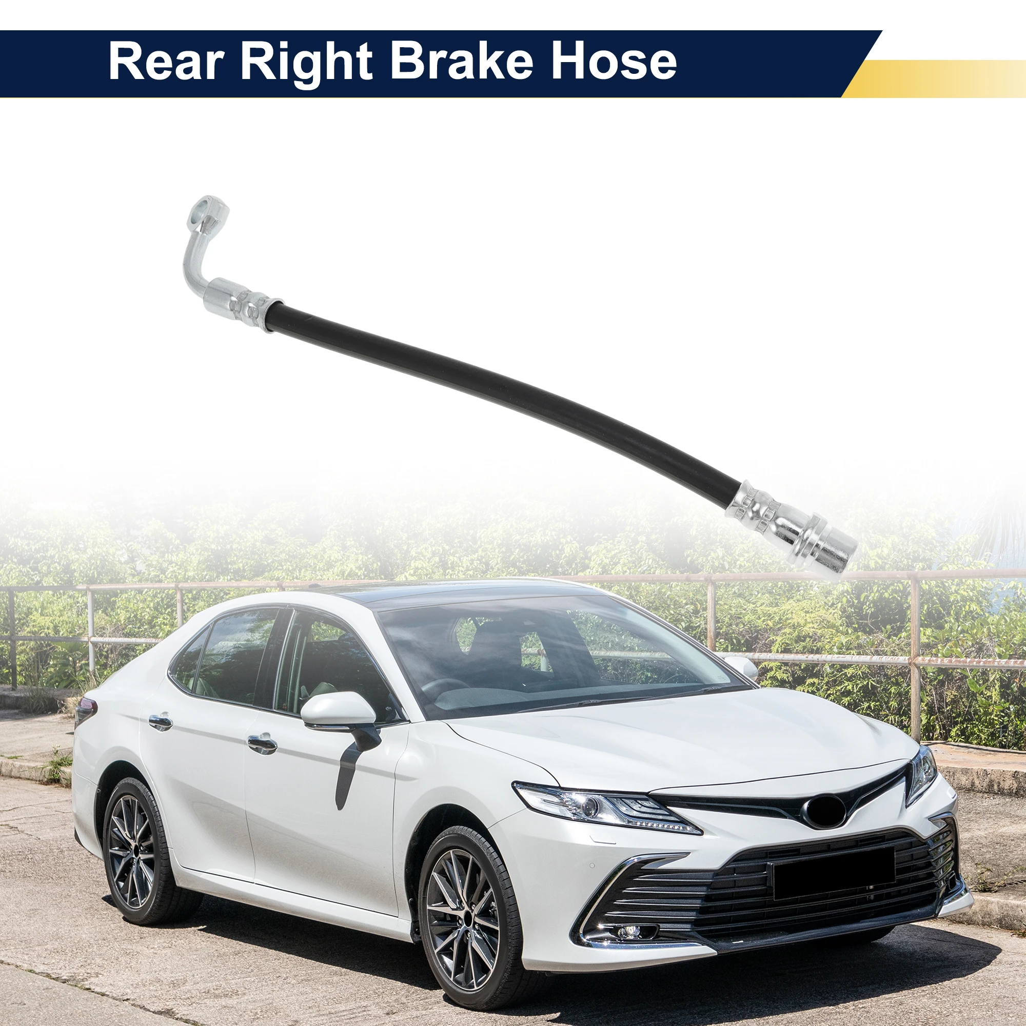 

UXCELL Rear Right Brake Hose for Toyota Camry 07-11 Brake Hydraulic Hose No.9094702F23