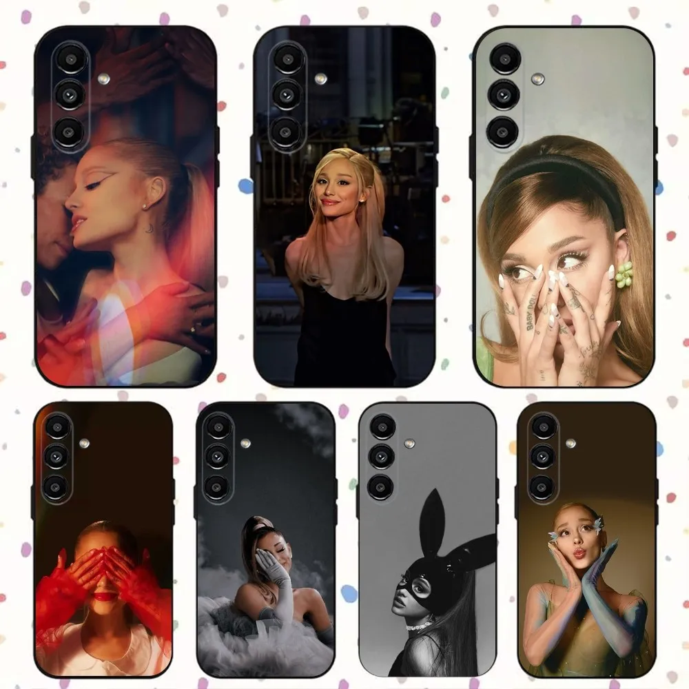 

Hot Singer A-Ariana G-Grandes Phone Case For Samsung S24,S21,S22,S23,S30,Ultra,S20,Plus,Fe,Lite,Note,10,9,5G Black Soft Cover